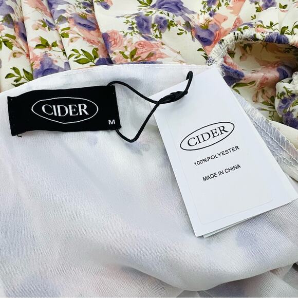 Cider Floral Corset Mini Romper Dress - Picture 9 of 12